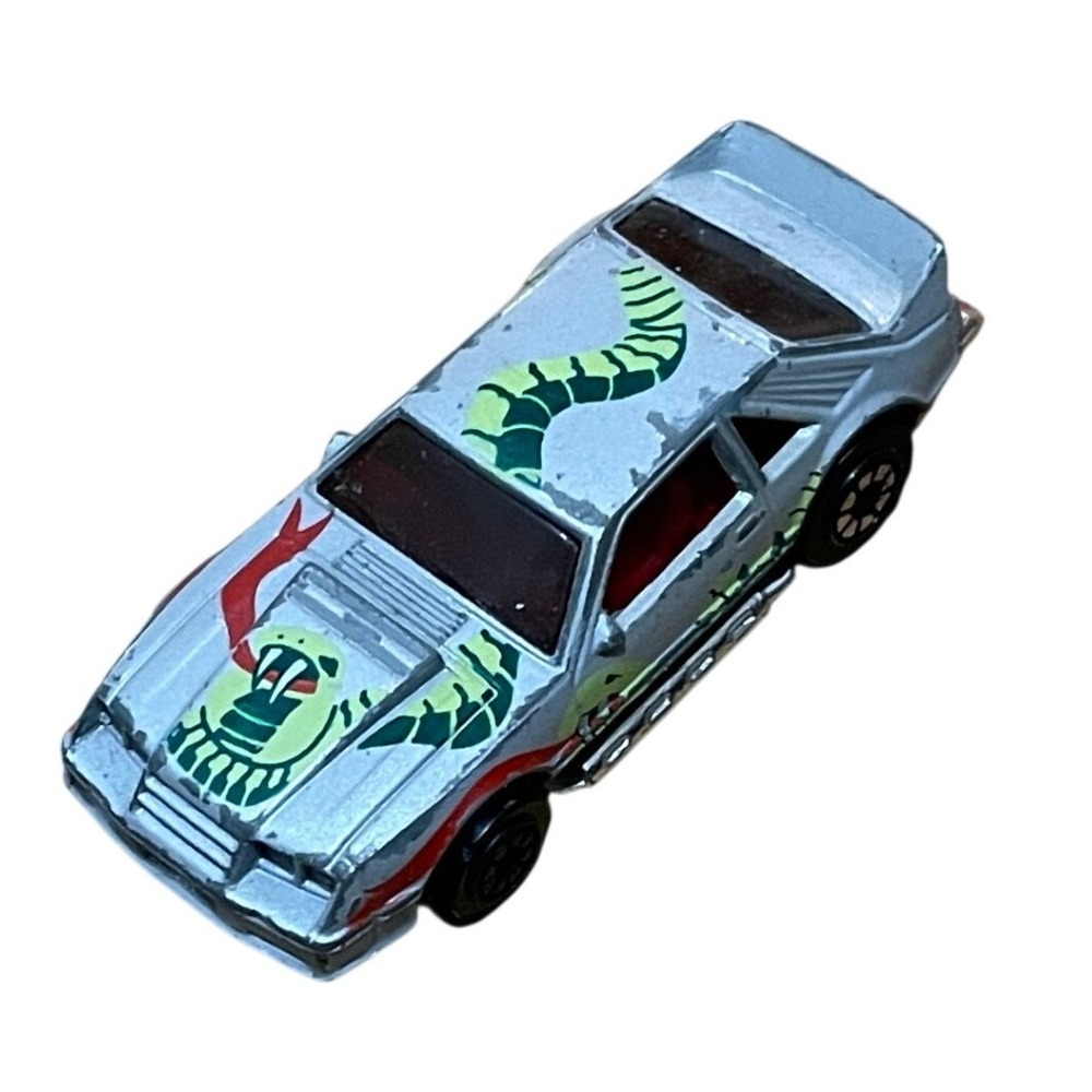 Vintage 1980 Kenner Fast 111s Silver Cobra Snake‎ Diecast Car No. 1027 Hong Kong
